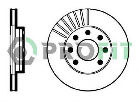 Диск тормозной передний Daewoo Lanos 1.3-1.5/Opel Astra PROFIT 5010-0151