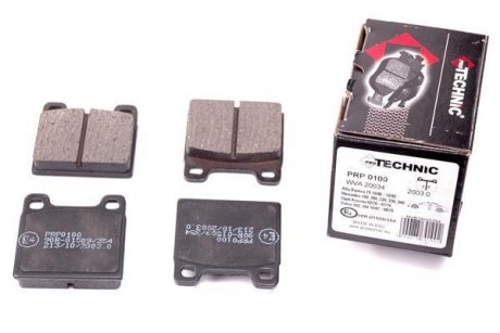 Тормозные колодки дискові задн. Opel Ascona A, Kadett C /Volvo 140, 240 PROTECHNIC PRP0100 (фото 1)