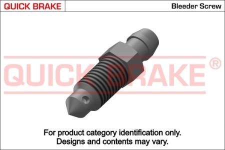 Штуцер прокачки тормозного суппорта 6,00/29,00/6 x1 QUICK BRAKE 0033 (фото 1)