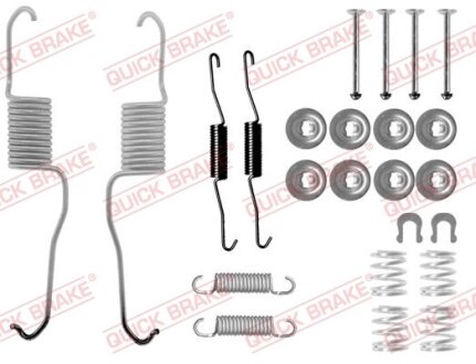 105-0886 Комплект пружинок колодок ручного гальма QUICK BRAKE 1050886