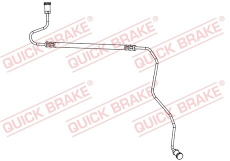 Шланг гальмівний QUICK BRAKE 96.017