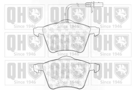 Комплект гальмівних колодок, дискове гальмо QUINTON HAZELL BP1199