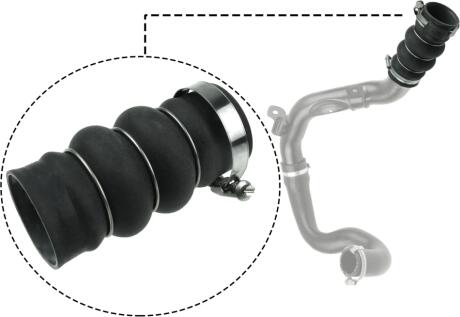 Патрубок інтеркулера Connect 1.8 TDCi 06- Rapro R16240