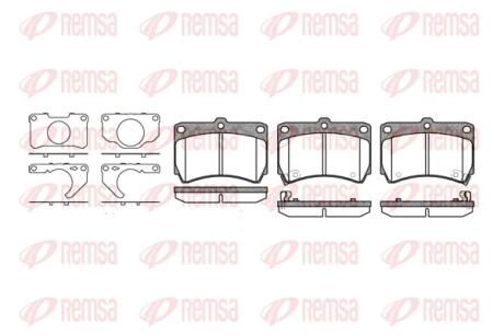 Колодки тормозные дисковые REMSA 0212.32