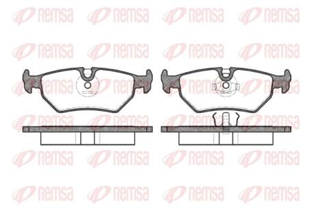Колодки тормозные дисковые REMSA 0265.10