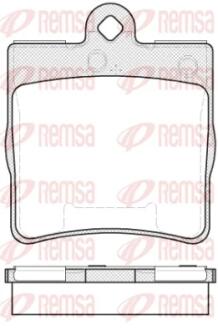 Колодки тормозные дисковые REMSA 0678.10