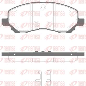 MITSUBISHI гальмівні колодки передн.Galant VI,Lancer 03-,Space Runner,Chrysler REMSA 0804.41