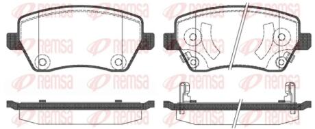 Колодки гальмівні дискові REMSA 0987.02