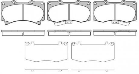 Колодки тормозные дисковые REMSA 1220.02