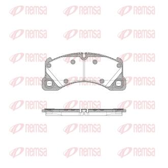 VW гальмівні колодки передн.Touareg 10-,Porsche Cayenne 07- REMSA 1345.45