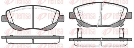 TOYOTA Гальм. колодки передн. AVENSIS (T27) 2.2 D-4D (ADT271, ADT271R) 08-18 REMSA 1448.02