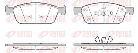 FORD гальмів.колодки передн.Focus III ST 12-,Kuga II 13-,Transit Connect 15- REMSA 1510.50