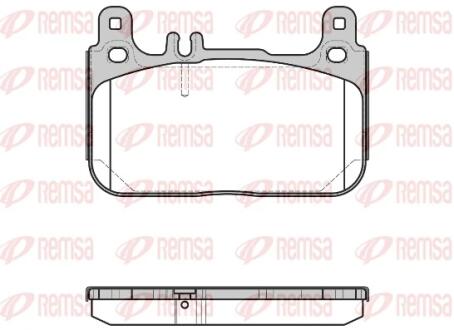 DB Гальмівні колодки передн. S-CLASS (W222, V222, X222) S 300 BlueTEC Hybrid / h 14-17 REMSA 1622.00