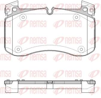 DB Гальм. колодки передн. GLE (V167) GLE 300 d 4-matic 18-23 REMSA 1840.00