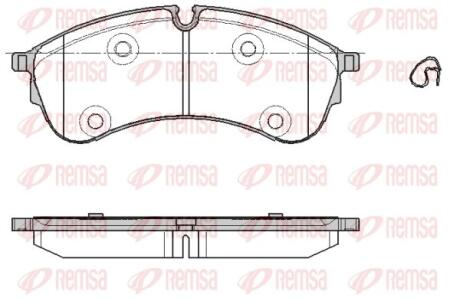 VW гальмівна колодка CRAFTER 2.0 TDI RWD 16-, MAN REMSA 1847.00