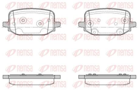 Колодки гальмівні дискові (комплект 4 шт) REMSA 1934.00
