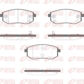 DACIA Колодки гальмівні передні SPRING EV (B6M1) 20- REMSA 1981.02