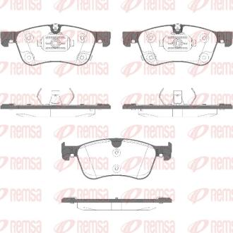 NISSAN Комплект гальмівних колодок передні QASHQAI III (J12) 1.3 DIG-T 21-, X-TRAIL IV (T33) 2.5 21-, DACIA DUSTER (PYM_, PYN_) 1.2 TCe 130 4x4 23- REMSA 1986.02