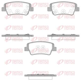 Колодки гальмівні дискові (комплект 4 шт) REMSA 1999.02