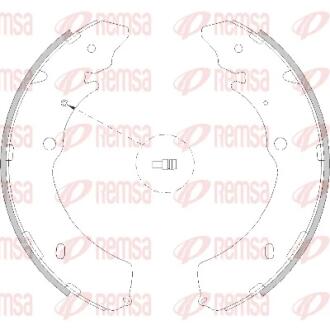 ISUZU Щоки гальмівні задн. D-MAX I (TFR, TFS) 2.5 DiTD 06-12, D-MAX I 3.0 D 07-12 REMSA 4216.00