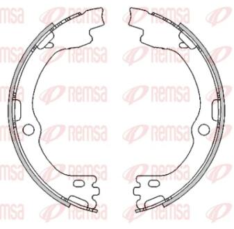 Колодки гальмівні барабанні (комплект 4 шт) REMSA 4491.00