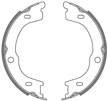 Колодки гальмівні барабанні REMSA 4672.00