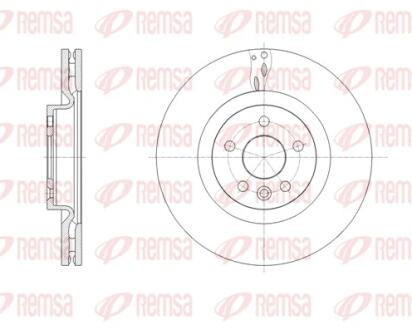 LAND ROVER диск гальм. передній Range Rover Evoque 11-, Discovery Sport 14- REMSA 61786.10
