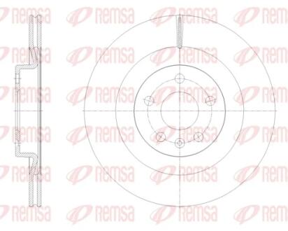 Диск гальм. задн. VOLVO S60 20- REMSA 61798.10