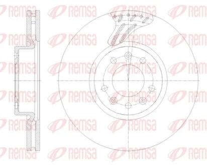 Диск тормозной REMSA 62122.10