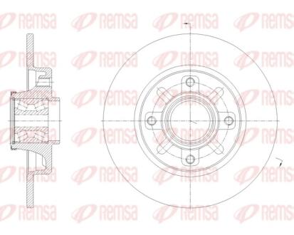 Диск гальмівний REMSA 62137.20
