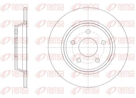 FORD диск гальм. задн. FOCUS 18- REMSA 62522.00