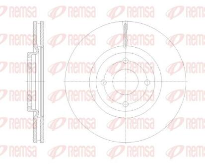 FORD Диск гальмівний передній ECOSPORT 1.0-1.5 13- REMSA 62531.10