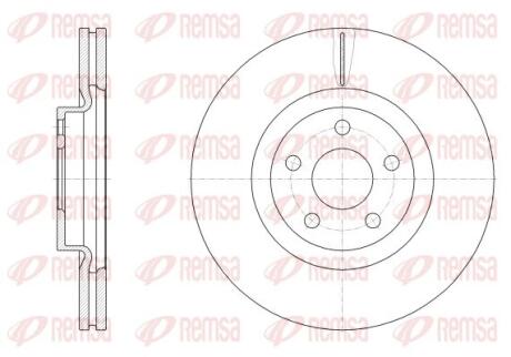 FORD Диск передній GALAXY III (CK) 2.0 EcoBlue REMSA 62548.10