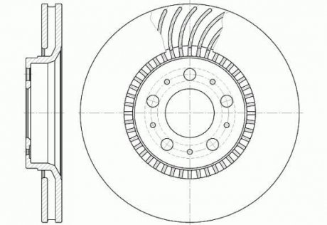 Диск тормозной VOLVO, передн., вент. REMSA 6591.10