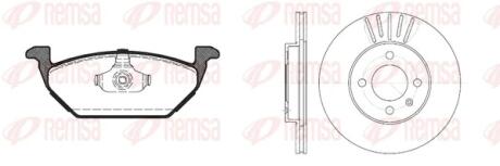 SEAT К-кт гальм. колодки + диски CORDOBA (6K1, 6K2) 1.9 SDI 99-02 REMSA 8633.03
