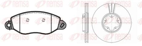 FORD К-кт гальмівні колодки + диски Transit 00- REMSA 8772.02