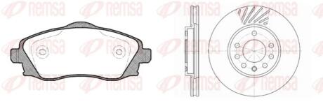 OPEL К-кт гальм. колодки + диски MERIVA A Мінівен (X03) 1.6 (E75) 03-10 REMSA 8774.07