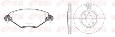 PEUGEOT К-кт галь. колодки + диски 207 02/06- 207 SW 06/07- 3008 06/09- 307 08/00- 307 SW 03/02- 308 09/07- 308 SW 09/07- REMSA 8828.00