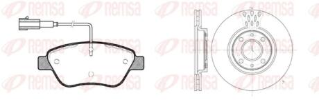 Fiat К-кт гальм. колодки + диски Doblo 1.3JTD 1.9JTD 1.4i 05- REMSA 8858.01