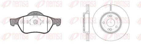RENAULT К-кт гальм. колодки + диски Laguna II, Megane II, Scenic II REMSA 8962.00