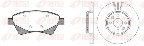 RENAULT К-кт гальм. колодки + диски Megane II, Kangoo 02- REMSA 8976.03 (фото 1)