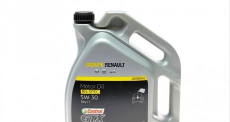 Олива - castrol gtx rn 5w-30 rn 17 4x5l RENAULT 7711658105