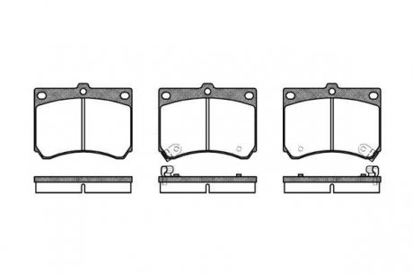 Тормозные колодки, к-кт. ROADHOUSE 233302