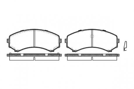 Гальмівні колодки дискові перед. Mazda Mpv I Mitsubishi Grandis, Pajero 2.0D-4.5 12.90- ROADHOUSE 239600