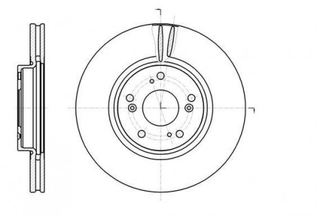 Тормозной диск ROADHOUSE 6121810 (фото 1)