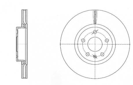 Тормозной диск ROADHOUSE 697210 (фото 1)