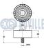CHEVROLET Ролик CAPTIVA 2.2D RUVILLE 542474 (фото 2)