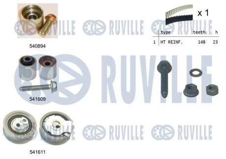 К-кт ГРМ VW Jetta/Passat 2.0FSI 04- RUVILLE 550319