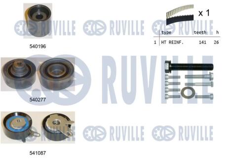 К-кт ГРМ VAG Crafter 2.5 TDI 06- RUVILLE 550504 (фото 1)