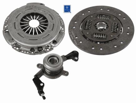 К-кт сцепления+выжимной 240mm (12mm посадка) DB Sprinter 2.2/2.7CDI (новый тип) SACHS 3000 990 252 (фото 1)